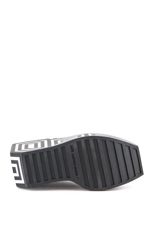 United Nude Striped-print Wedge Ankle Boot In Multi