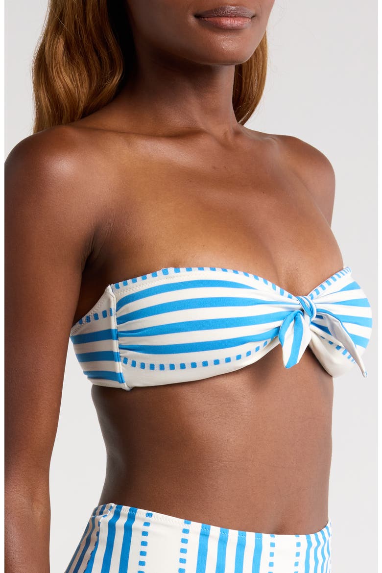 Ava Bandeau Bikini Top, Alternate, color, ESHE BLUE