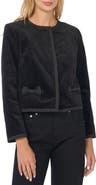CeCe Bow Detail Collarless Jacket