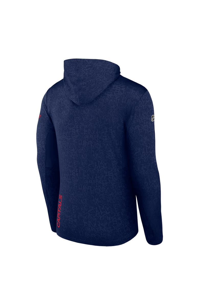 FANATICS Men's Fanatics Branded  Navy Washington Capitals Authentic Pro Lightweight Pullover Hoodie, Alternate, color, Navy