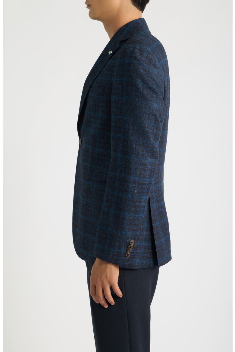 Morton Wool, Silk, Linen & Cashmere Sport Coat, Alternate, color, NAVY