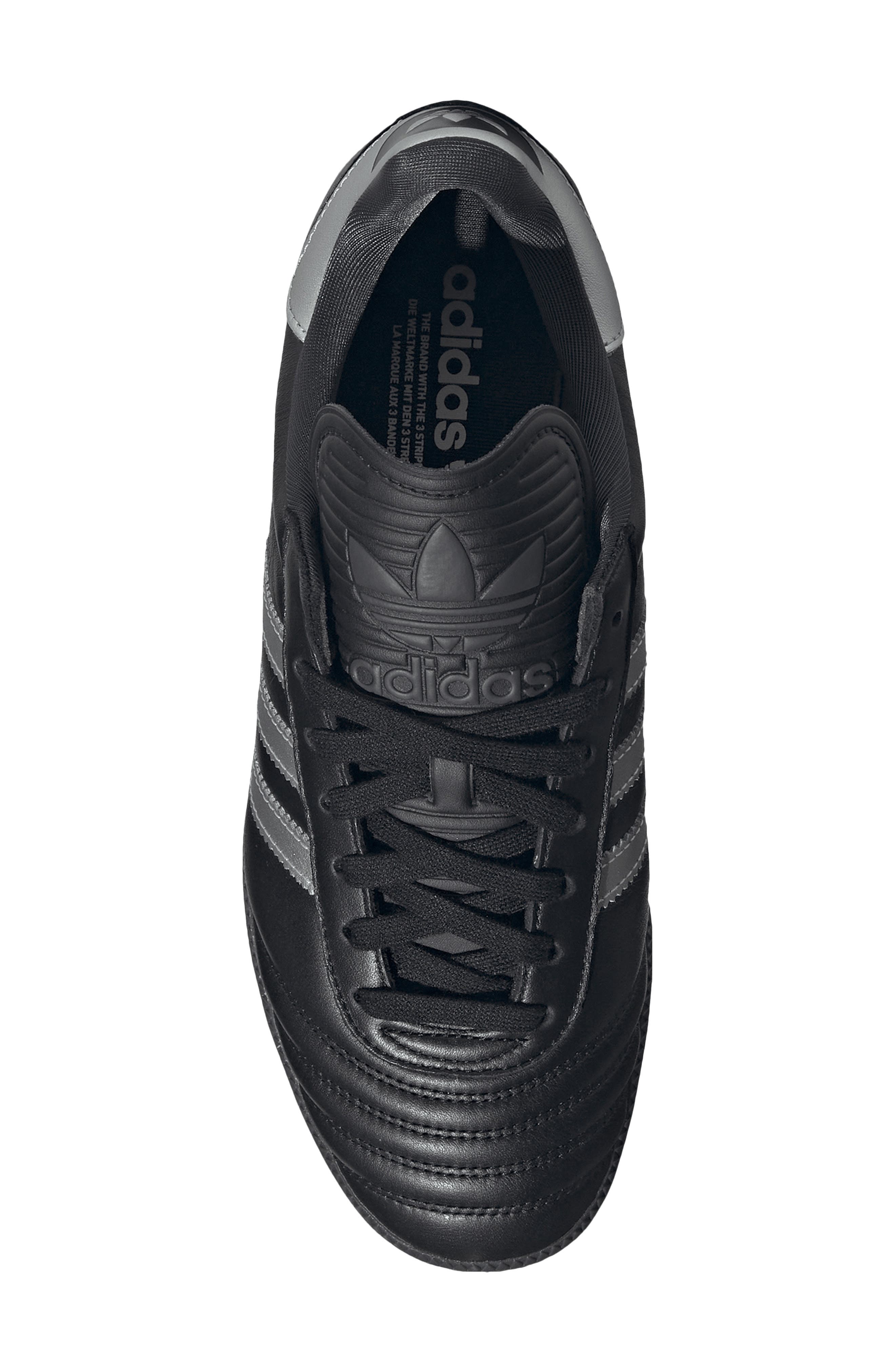 adidas Gender Inclusive Samba JP Sneaker, Alternate, color, Core Black/ Silver Met./ Black