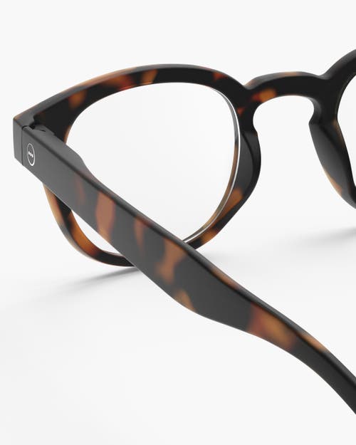 Izipizi #c 49mm Square Reading Glasses In Brown