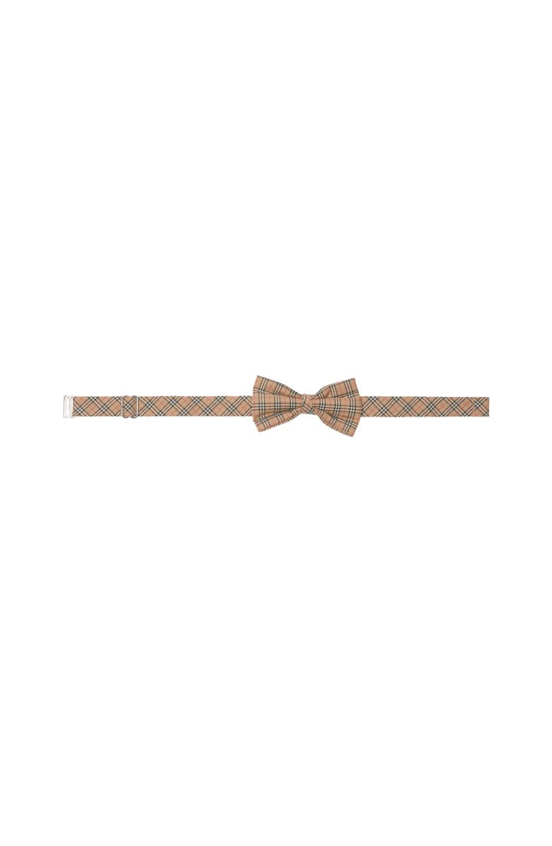 Burberry Kids' Check Cotton Flannel Bow Tie, Alternate, color,