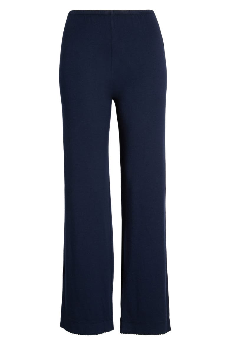 The Baby Rib Scallop Pants, Main, color, NAVY