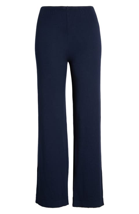 The Baby Rib Scallop Pants