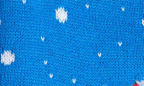 33 Degrees Kids' Embroidered Bumble Holiday Sweater In Blue