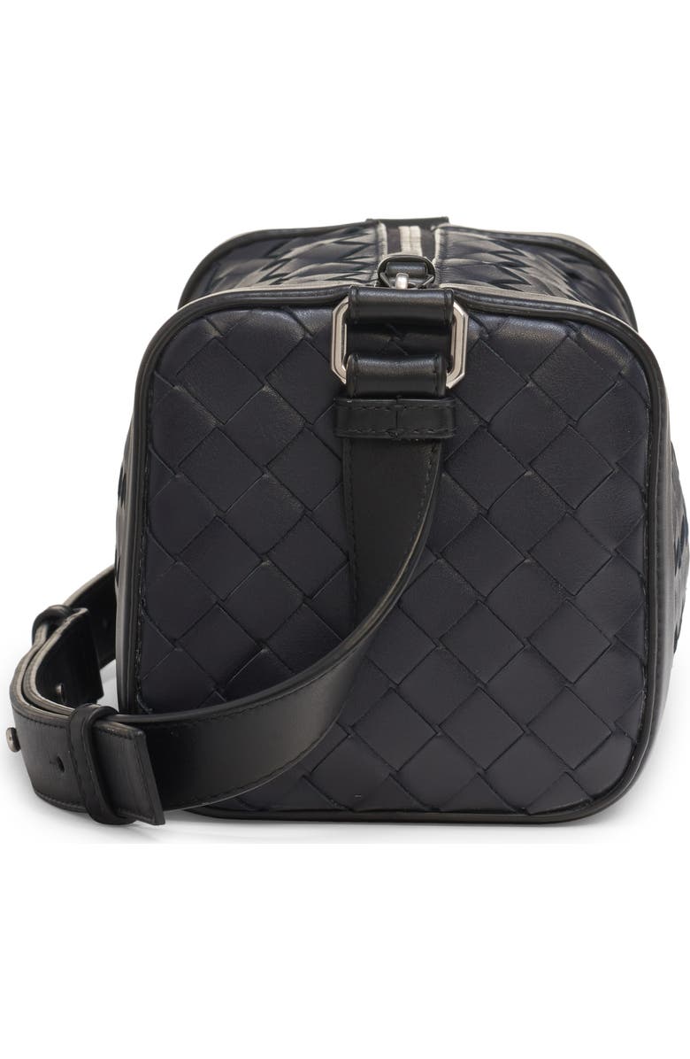 Bottega Veneta Classic Intrecciato Rectangular Crossbody Bag, Alternate, color, Space/ Black-Silver