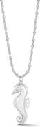 GLAZE JEWELRY Cubic Zirconia Seahorse Pendant Necklace