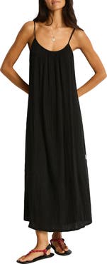 Sea Level Sunset Tie Back Cover-Up Dress