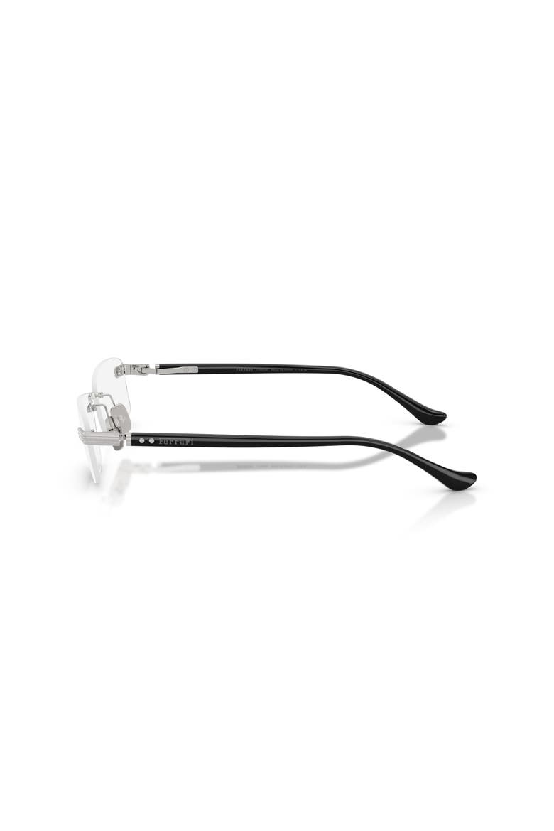 56mm Rectangle optical glasses, Alternate, color, Silver