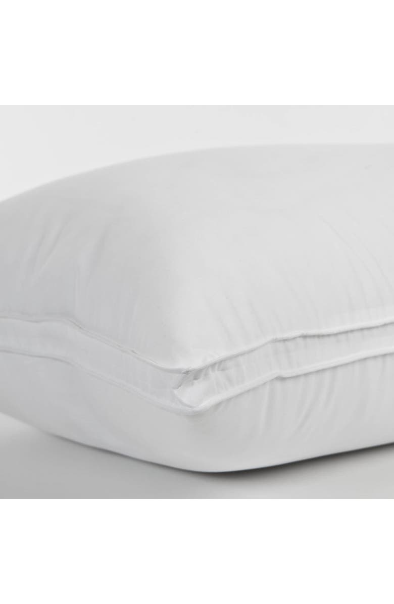 ELLA JAYNE HOME Overstuffed Luxury Plush Med/Firm Gel Filled Side/Back Sleeper Pillow, Alternate, color, White