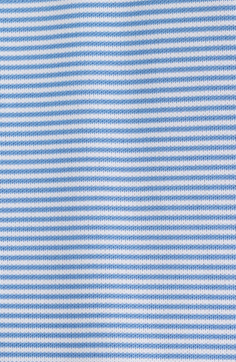 Peter Millar Candor Stripe Mesh Performance Polo, Alternate, color, Evening Tide