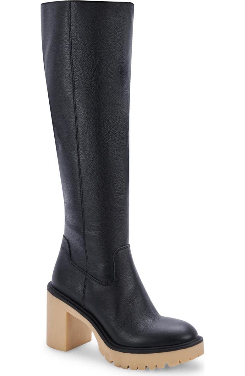 Dolce Vita Corry H2O Waterproof Lug Sole Knee High Boot, Main, color,