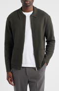 NN07 Jonas 6398 Boiled Merino Wool Zip Cardigan