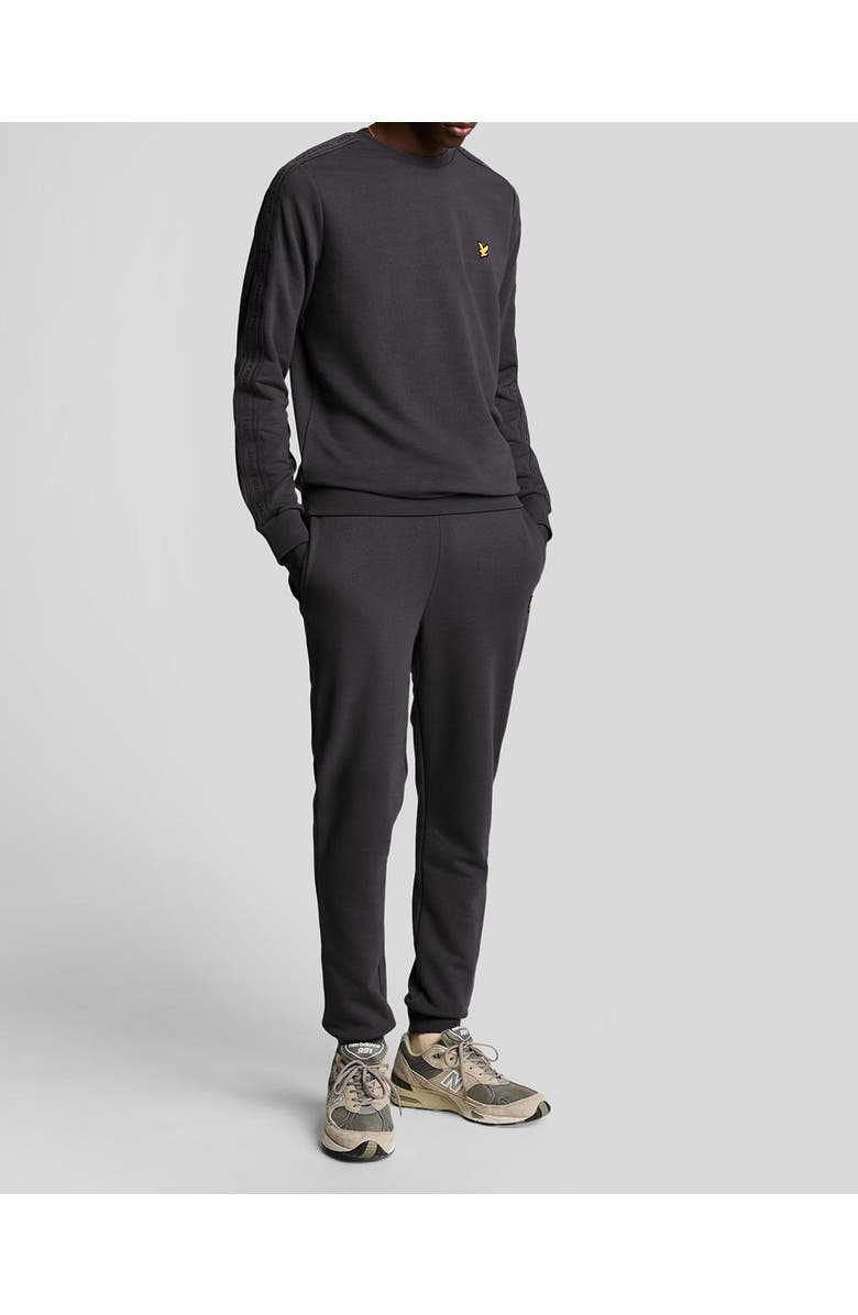 Lyle & Scott Tape Trackies, Alternate, color, Graphite