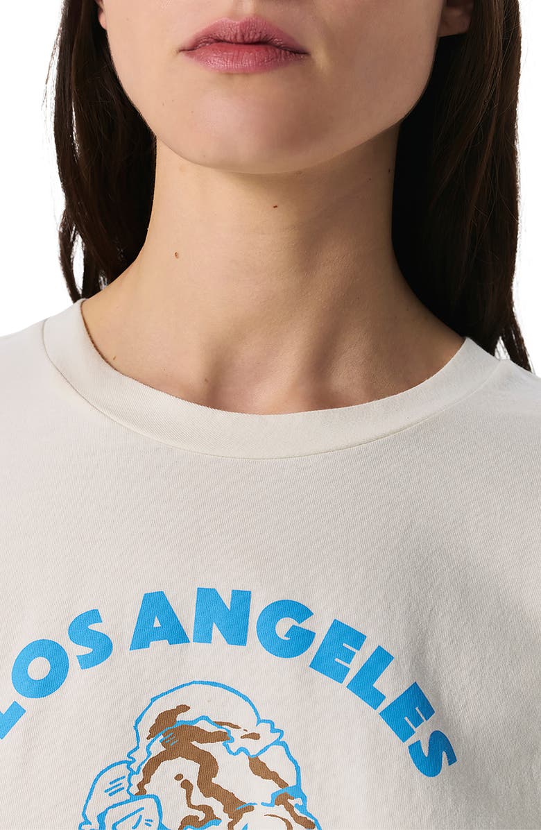 rag & bone Los Angeles Ice Cream Cotton Graphic T-Shirt, Alternate, color, Chalk