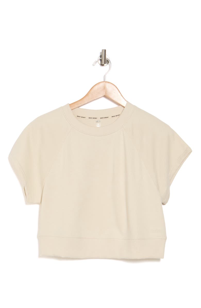 DKNY Short Sleeve Top, Alternate, color, Light City Khaki