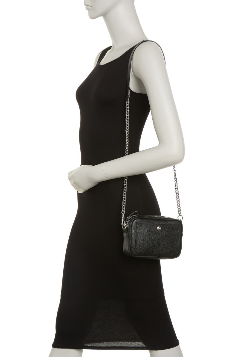 Longchamp Leather Chain Crossbody Bag, Alternate, color,