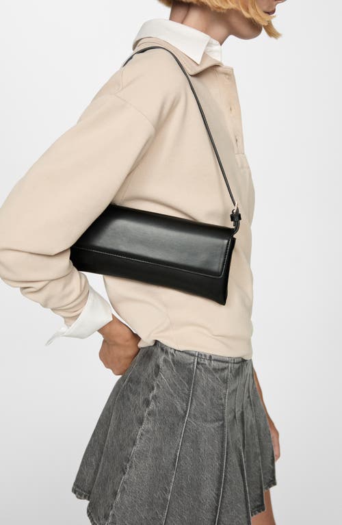 MANGO MANGO PLEATED DENIM MINISKIRT