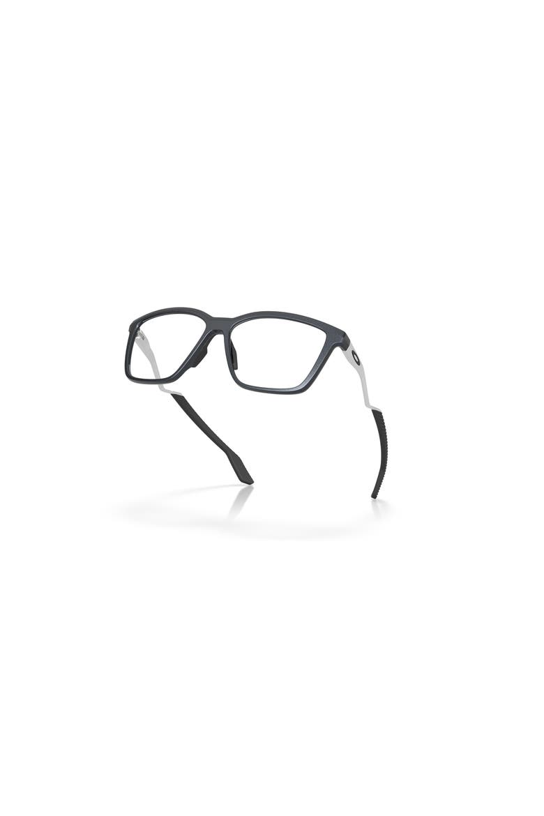 57mm Square optical glasses, Alternate, color, Black/ Silver