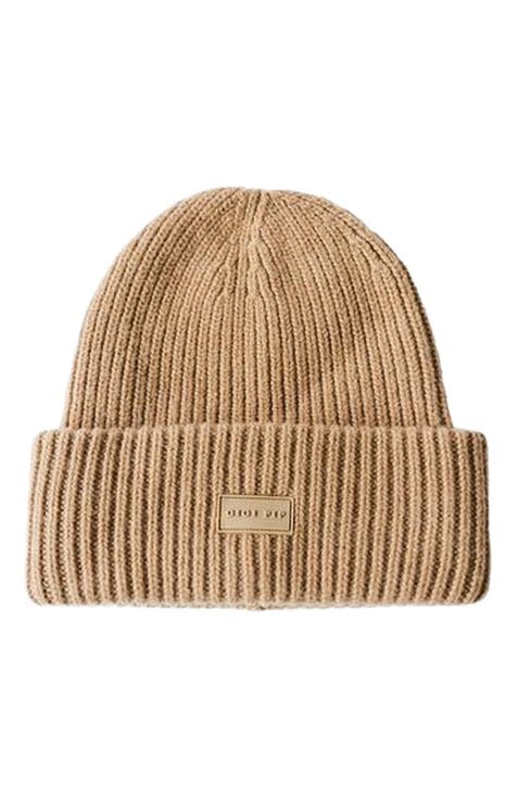 Gigi Merino Wool Chunky Ribbed Beanie