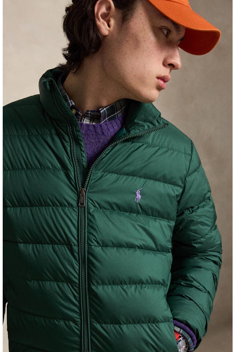 The Colden Water Repellent Packable Down Jacket, Alternate, color, MOSS AGATE