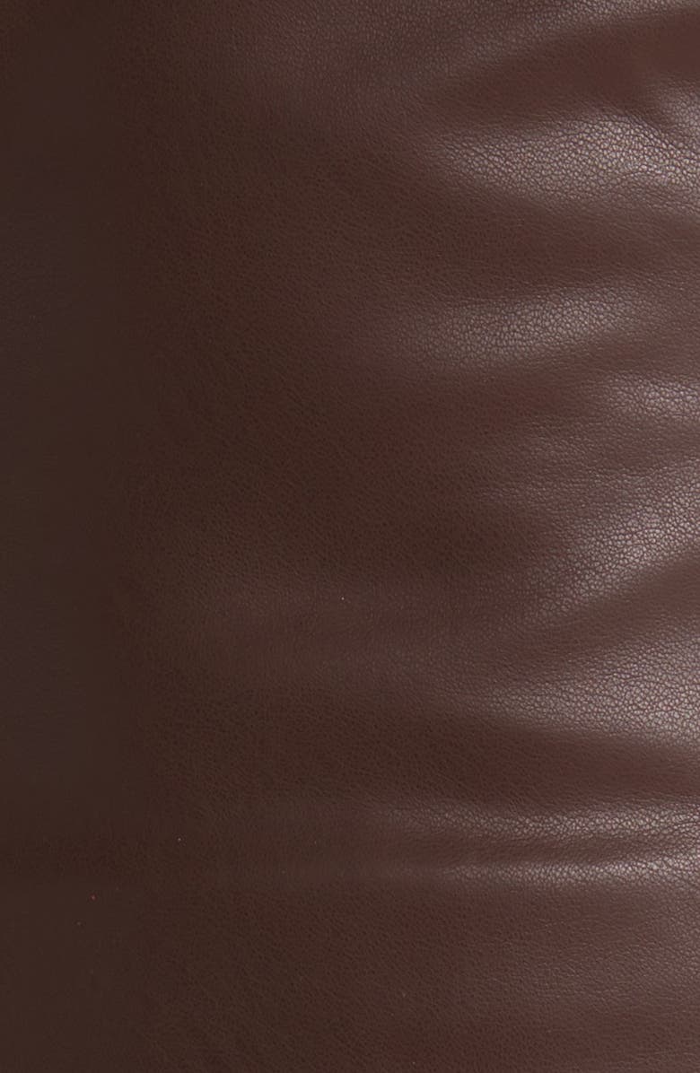 The Range Plush Faux Leather Bustier Top, Alternate, color, 