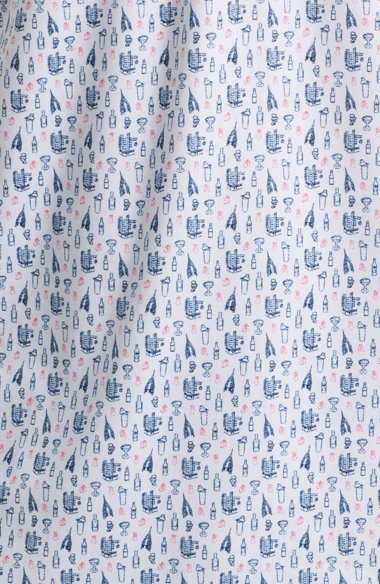 johnnie-O Manhatty Libations Print PREP-FORMANCE Golf Polo, Alternate, color, White