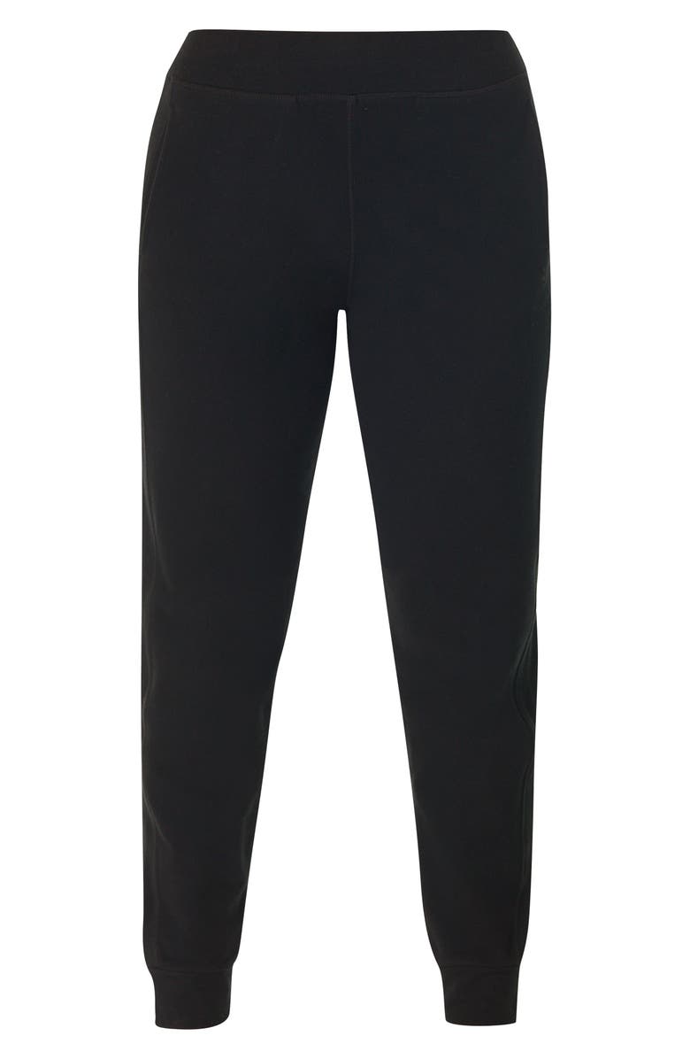 Sweaty Betty Luxe Fleece Joggers, Alternate, color, Black