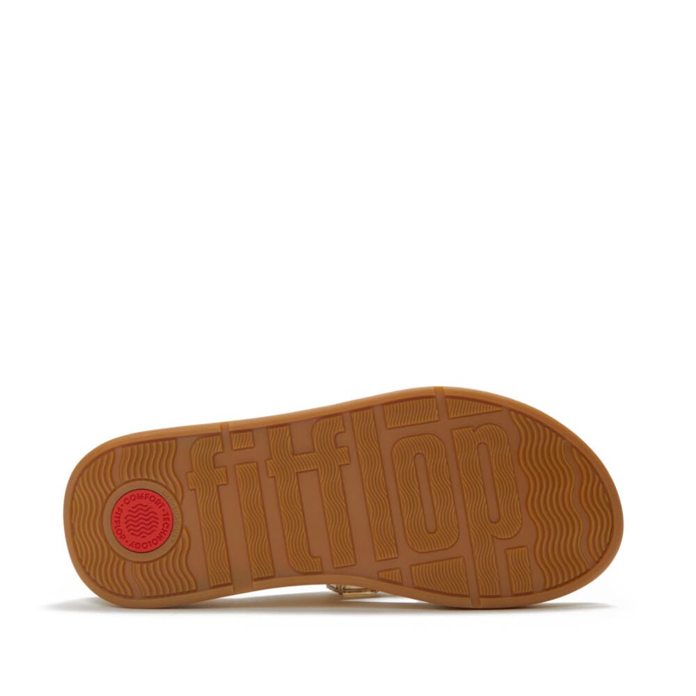 FitFlop F-Mode Ultra-Jewel TP Sandal, Alternate, color, Platino