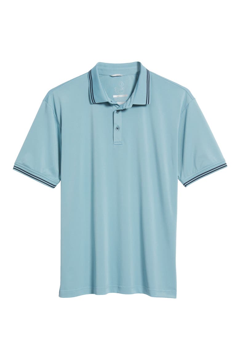 Thatcher Tipped Performance Polo, Alternate, color, SLATE