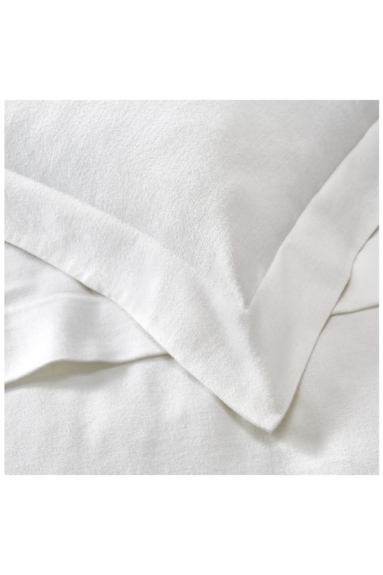 Harrison Flannel Oxford Sham, Alternate, color, WHITE