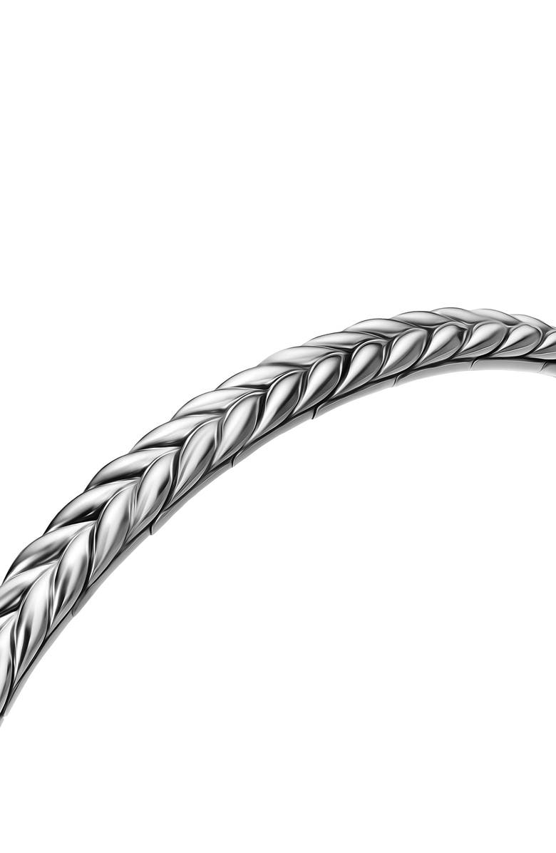 David Yurman Chevron Flex Bracelet, Alternate, color, Silver