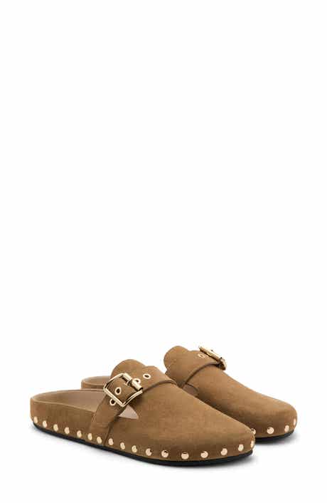 Studded Leather Mule