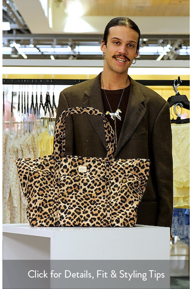 Dina Leopard Print Tote video
