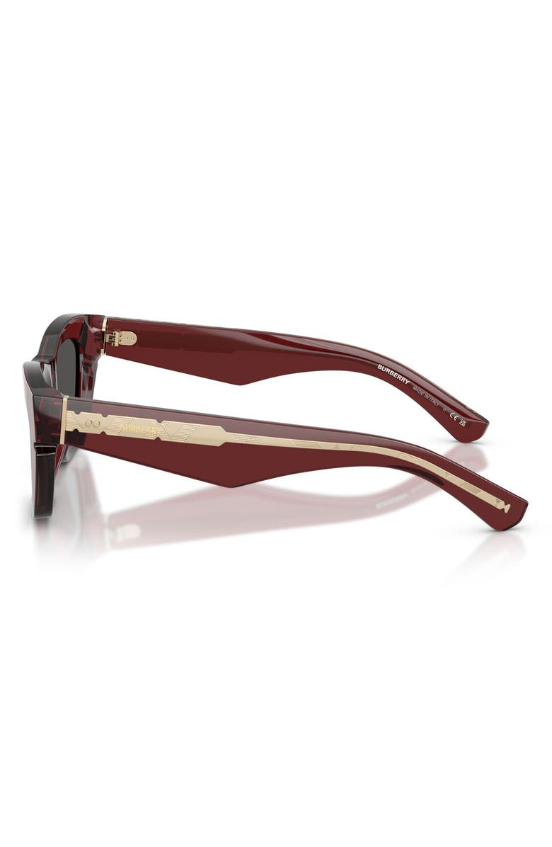 Burberry 52mm Cat Eye Sunglasses, Alternate, color, Bordeaux / Dark Grey
