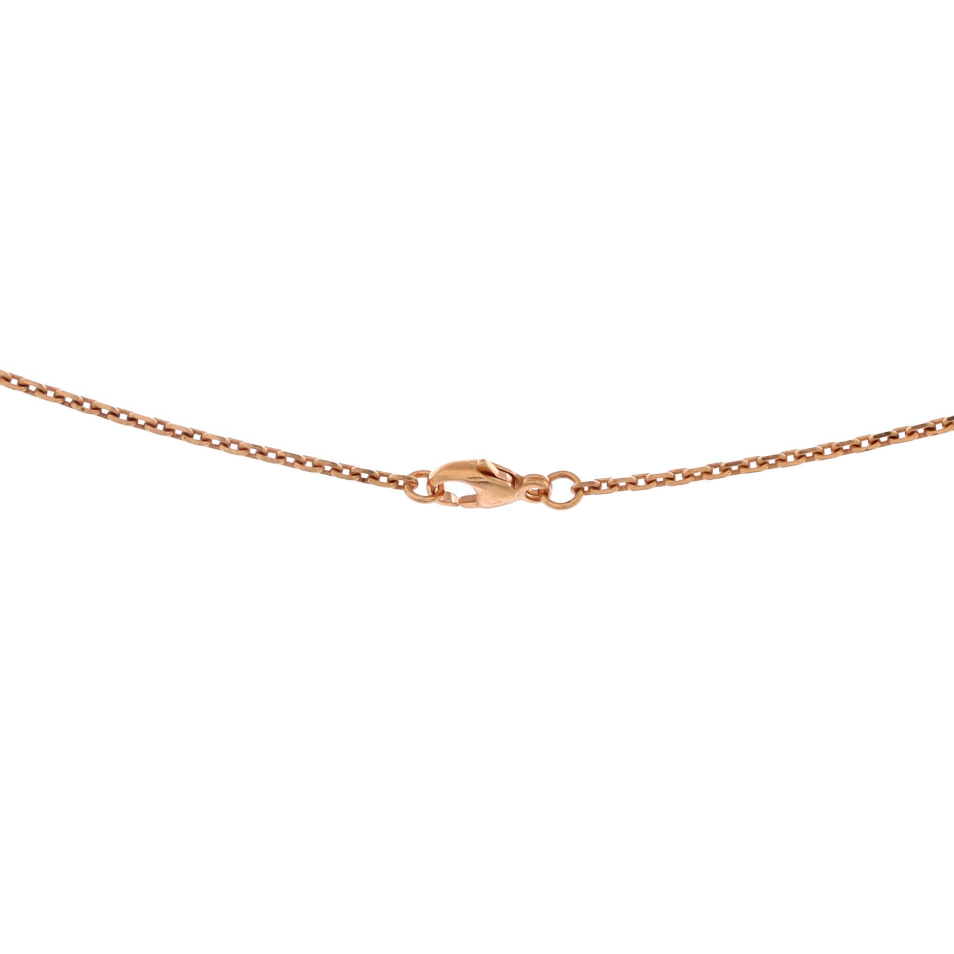 Pop H Pendant Chain Necklace Metal and Enamel Mini, Alternate, color, Pink