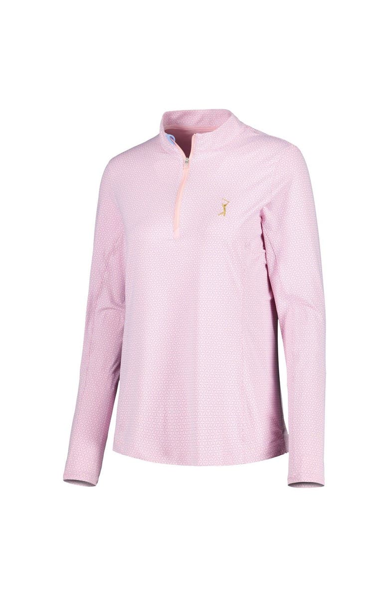 Peter Millar Women's Peter Millar Pink THE PLAYERS Lightweight Half-Zip Sun Shirt, Alternate, color, Pink