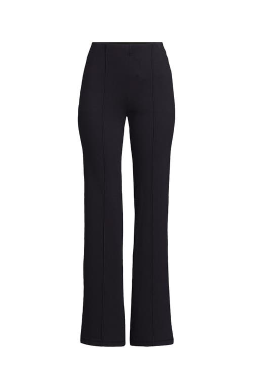 Lands' End Starfish High Rise Pintuck Bootcut Pants In Black