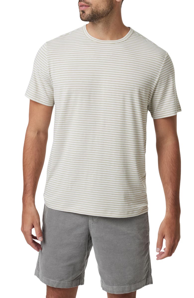 Vuori Current Stripe Performance T-Shirt, Main, color, Winter Pear