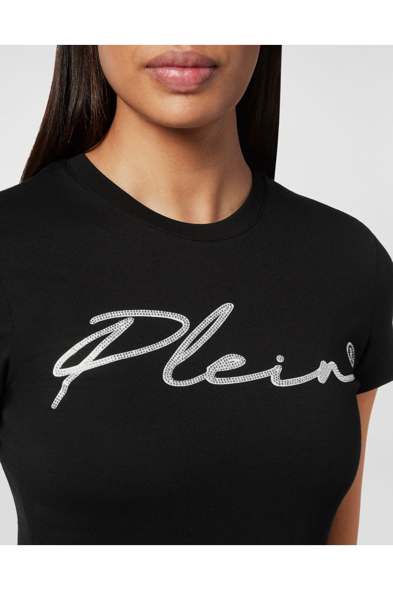 T-shirt Sexy Pure With Crystals Women, Alternate, color, black