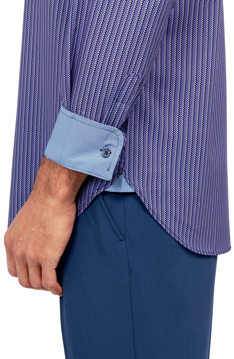W.R.K Checkerboard Stripe Performance Dress Shirt, Alternate, color,