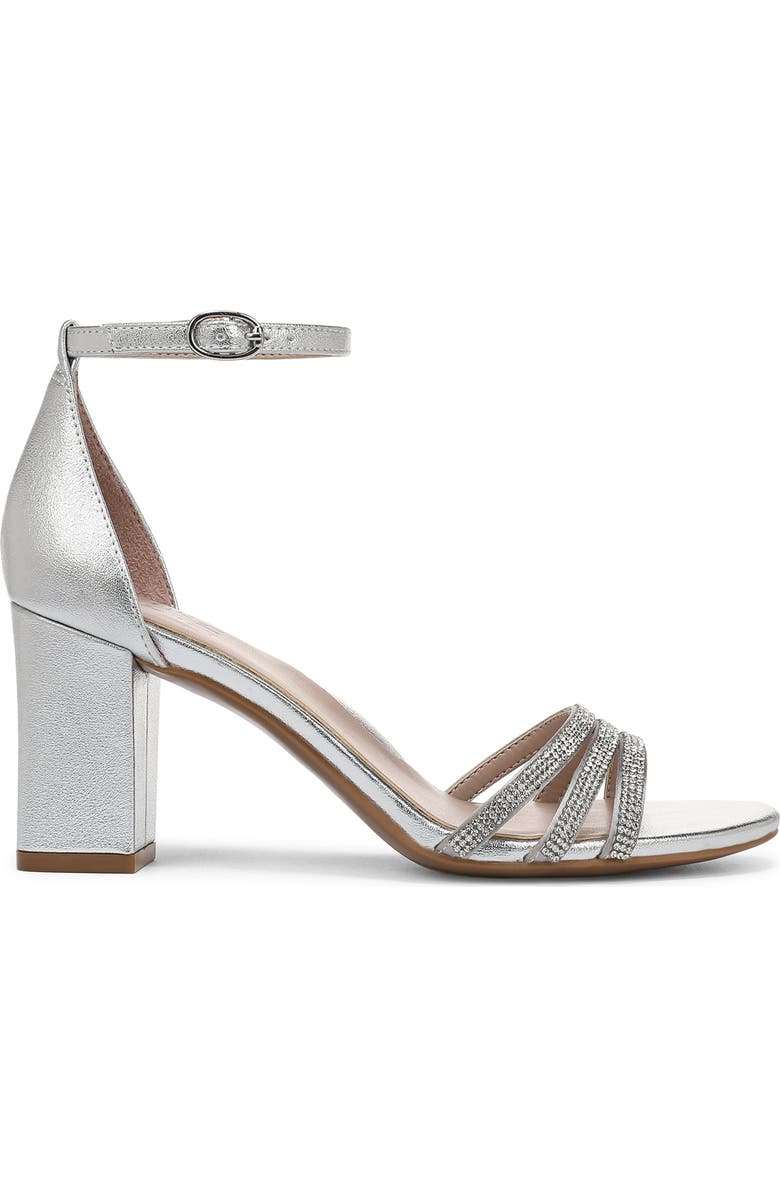 Naturalizer Heidi 2 Sandal, Alternate, color, Silver Satin