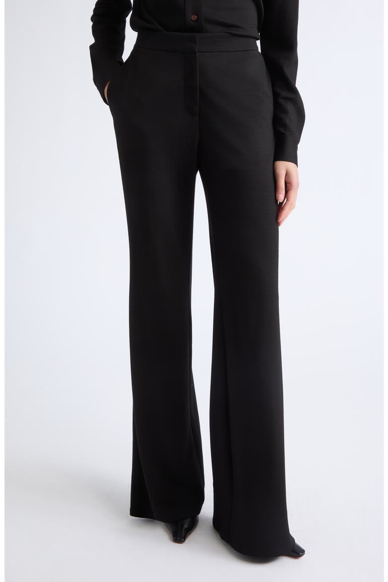 Lafayette Flare Leg Pants, Main, color, BLACK