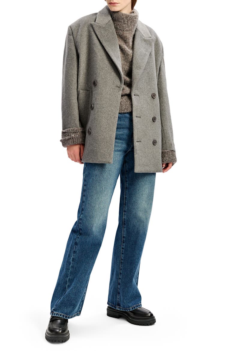 Hailey Oversize Double Breasted Blazer, Alternate, color, DOVE GREY