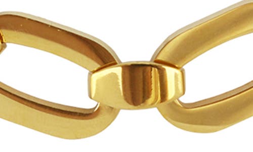 Rebl Gender Inclusive Blacke Chain Bracelet In Gold