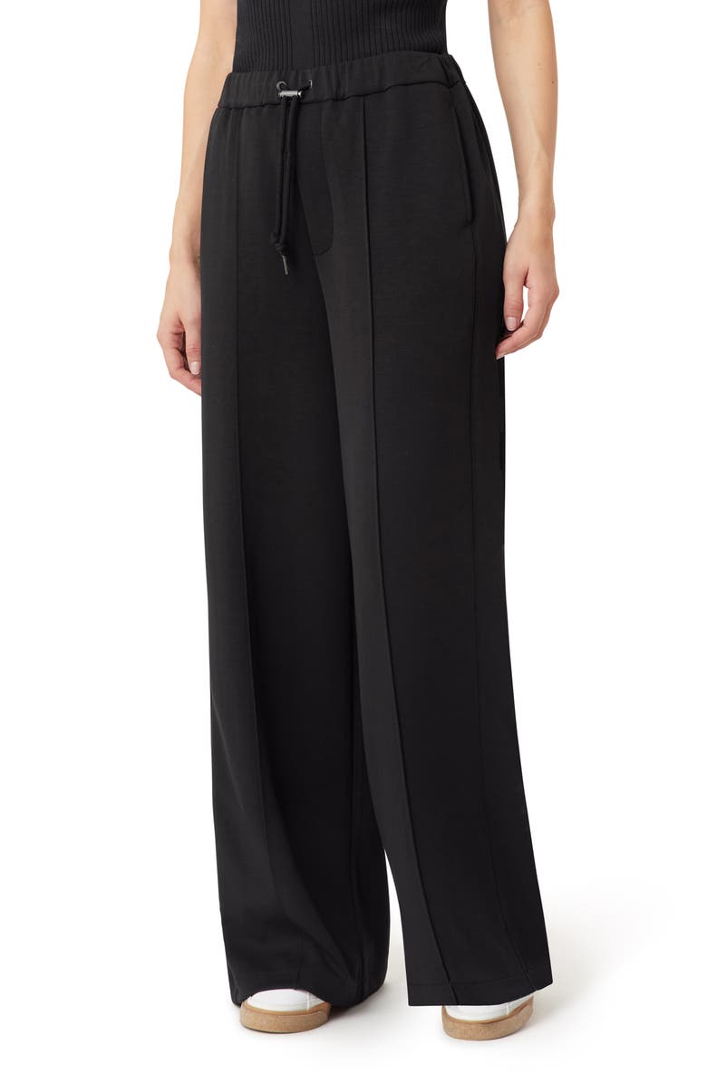 Scotch & Soda Wide Leg Sweatpants, Alternate, color, Black Night