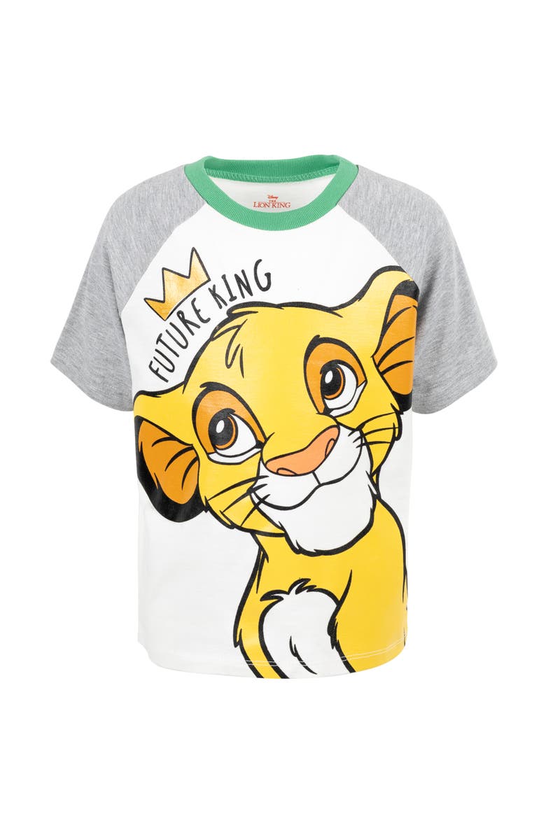 Disney Lion King Simba 2-Piece T-Shirt and Shorts Set, Alternate, color, Simba Green Ivory