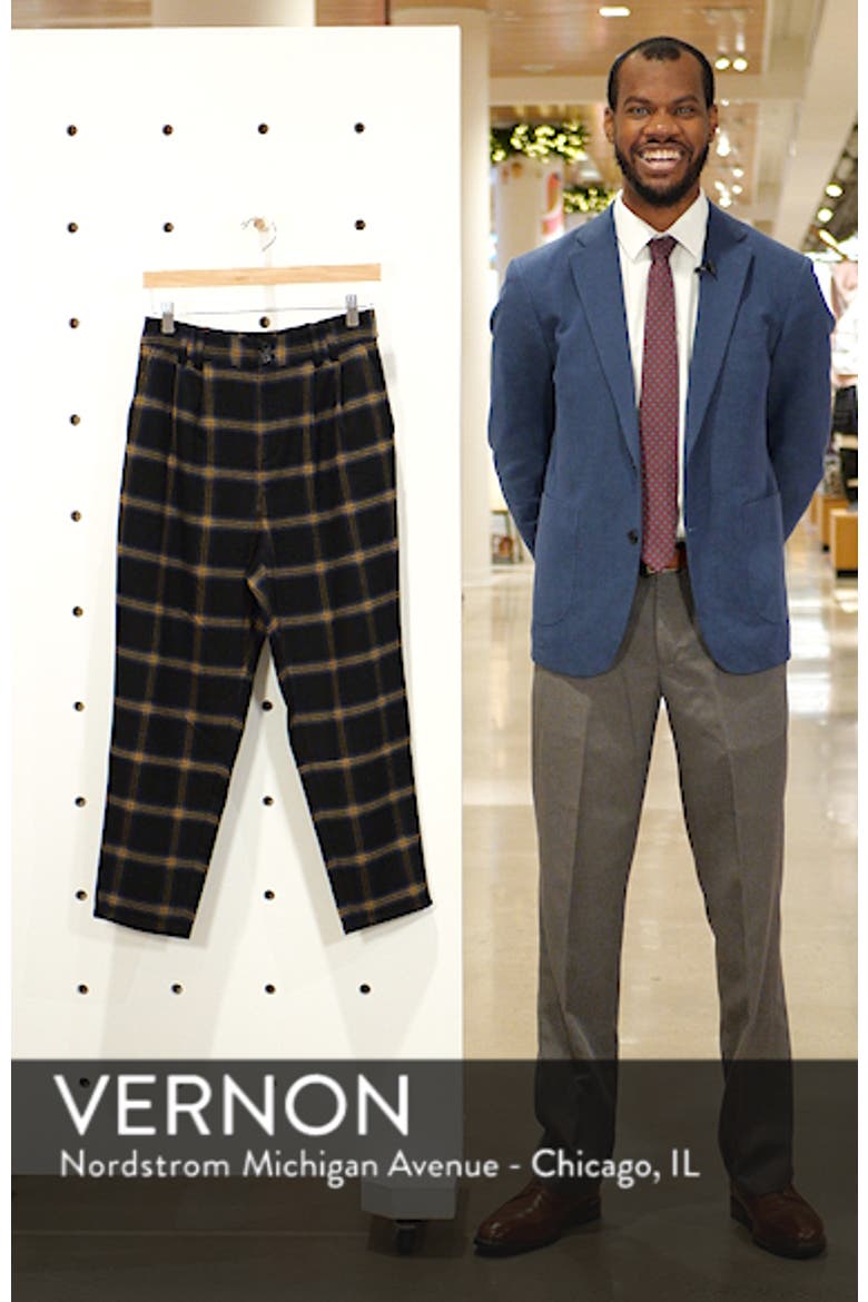 x Claudia Sulewski Plaid Menswear Crop Pants video